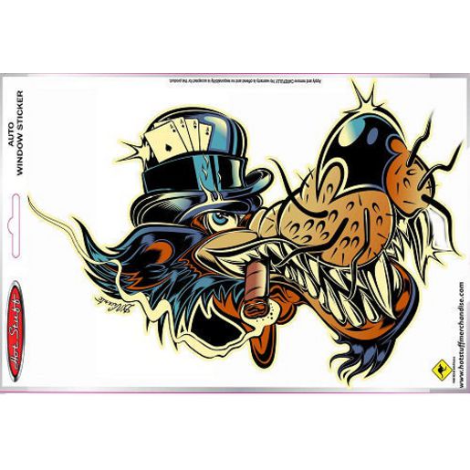 Hotstuff Hotstuff Automotive Window Sticker Big Bad Wolf SH620