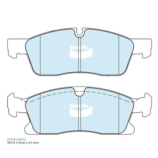 Bendix Brake Pads Set - Euro+ DB2394 EURO+
