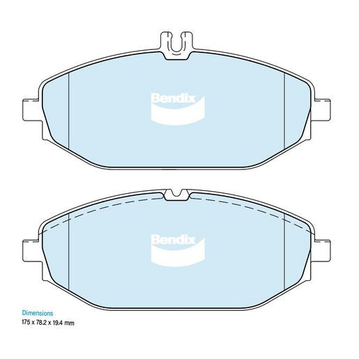 Bendix Brake Pads Set - Euro+ DB2551 EURO+