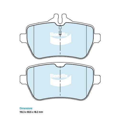 Bendix Brake Pads Set - Euro+ DB2580 EURO+