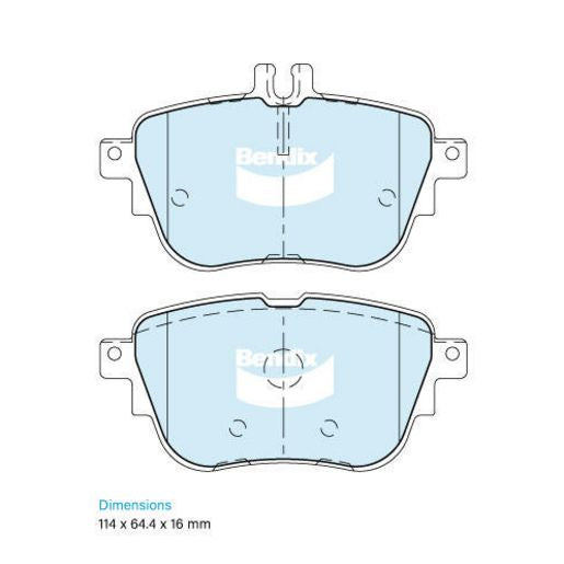 Bendix Brake Pads Set - Euro+ DB2581 EURO+