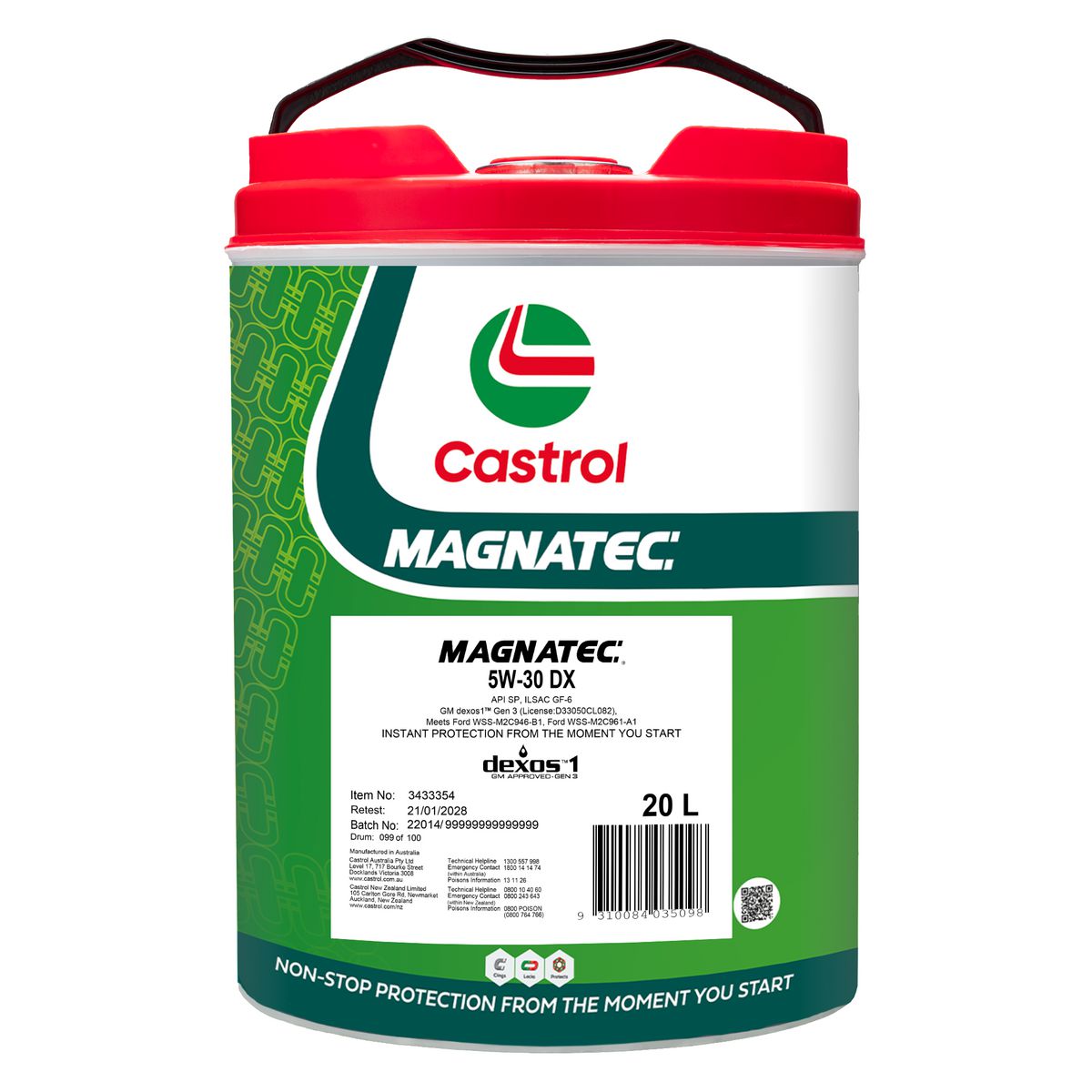 Castrol MAGNATEC 5W-30 DX Engine Oil 20L 3433354