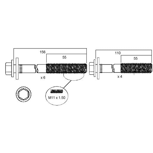 Permaseal Head Bolt Set HBS137