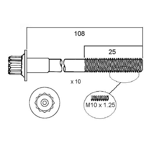 Permaseal Head Bolt Set HBS084