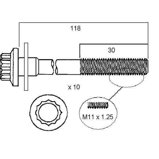 Permaseal Head Bolt Set HBS119