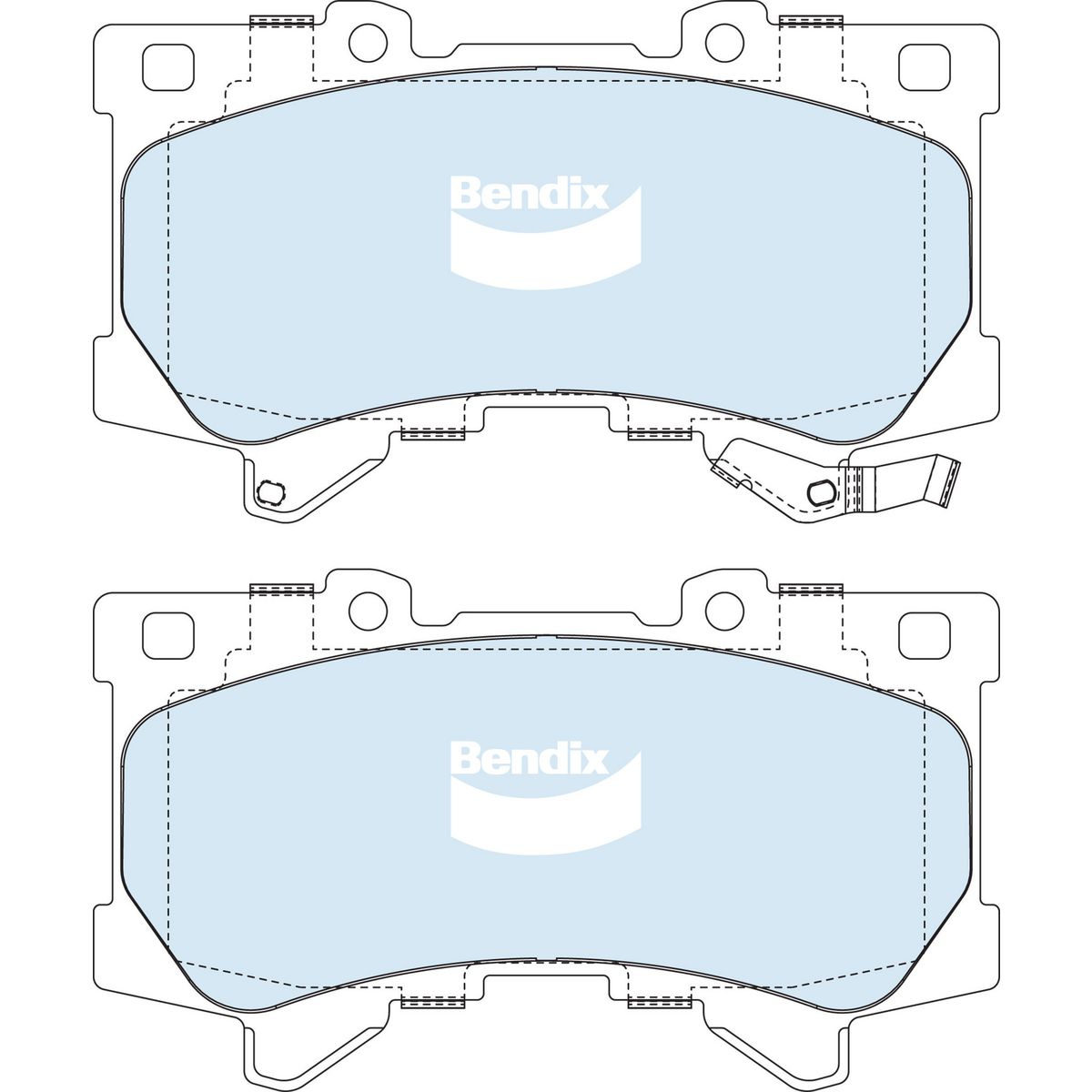 Bendix 4x4 Brake Pad Set Front DB2639 -4WD