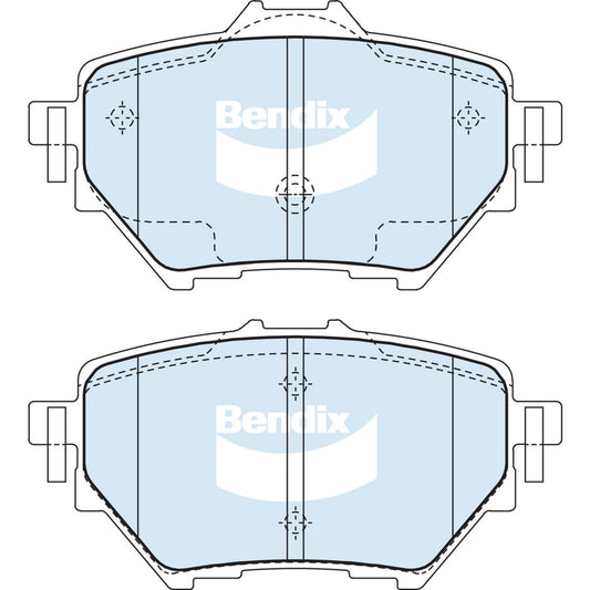 Bendix General CT Brake Pad Set Rear DB2680 GCT