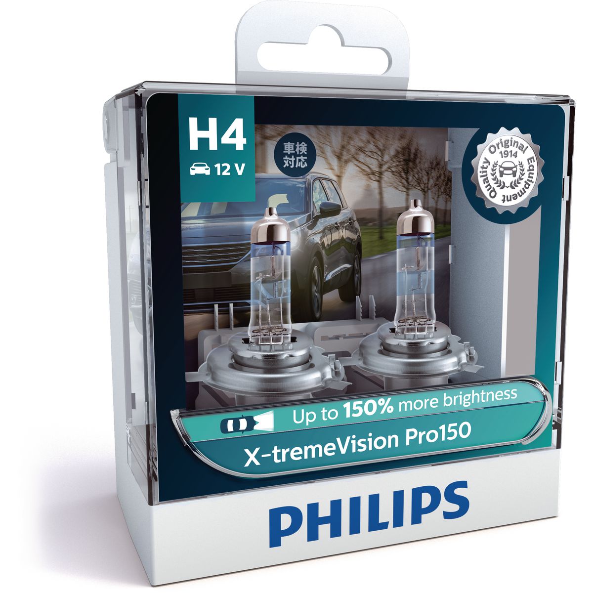 Philips X-TremEVision Pro150 Globes Pair H4 12342 12V 60/55W P43T-38 S2 12342XVPROS2