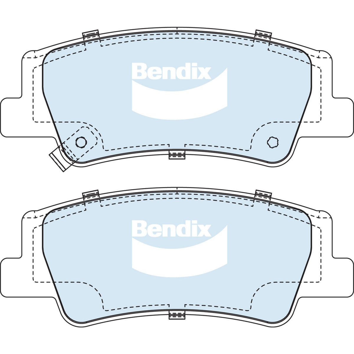 Bendix 4x4 Brake Pad Set DB2612 4WD