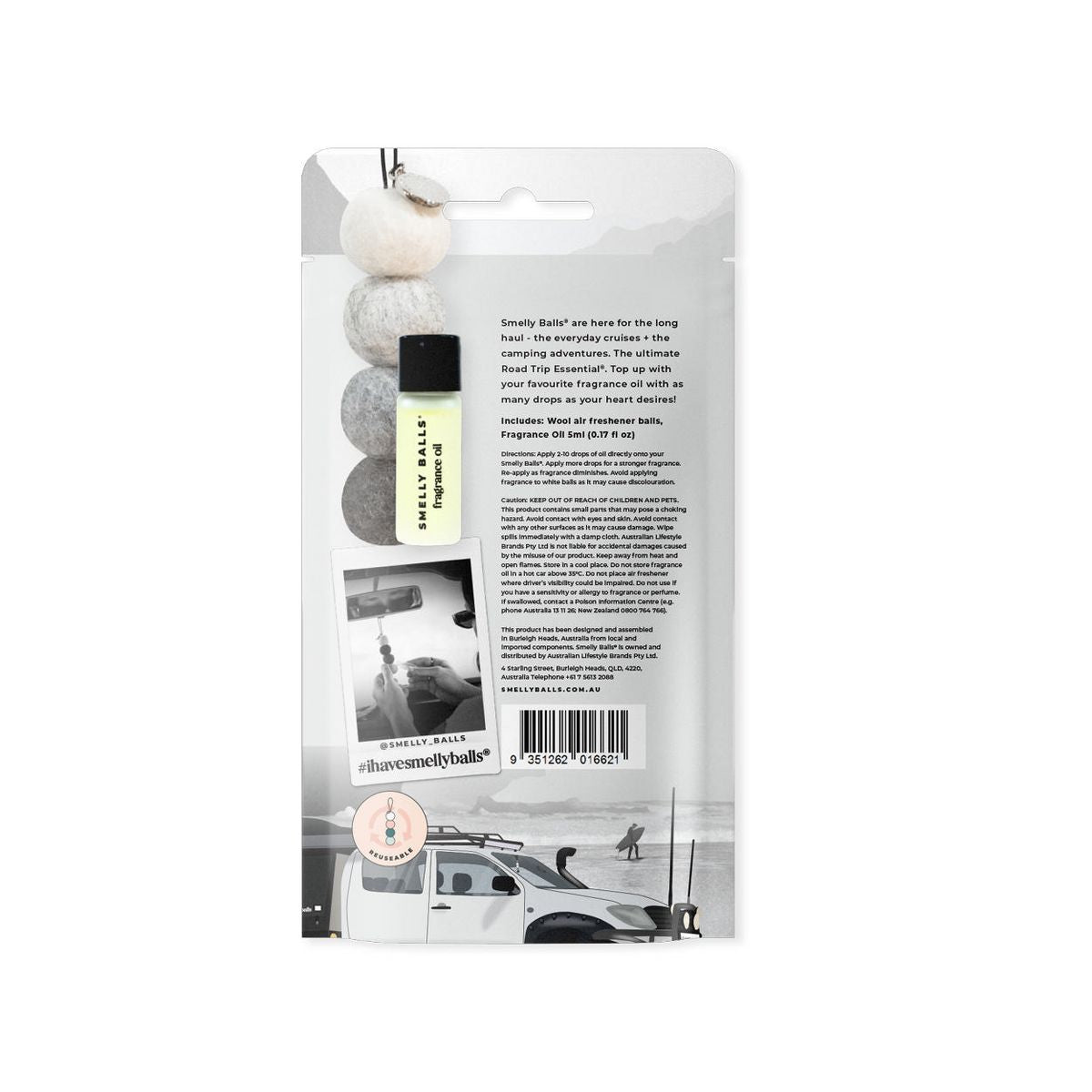 Smellyballs Rugged - Tobacco 5Ml Set - Pouch ARSBSRGHT