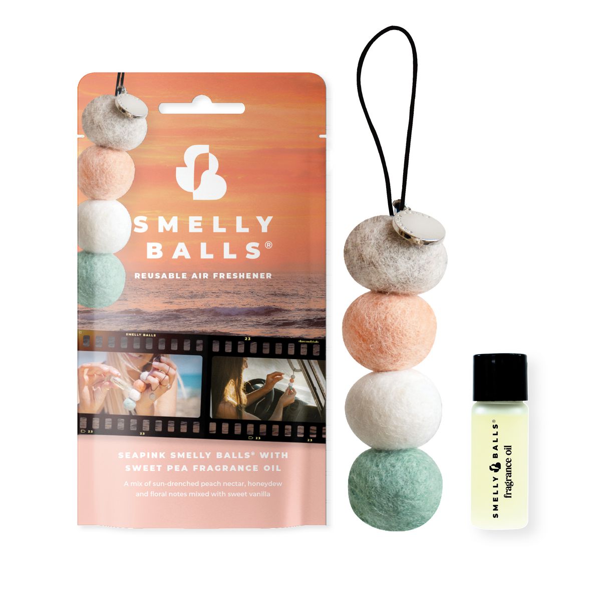 Smellyballs Seapink - Sweet Pea 5Ml Set - Pouch ARSBSSPCL