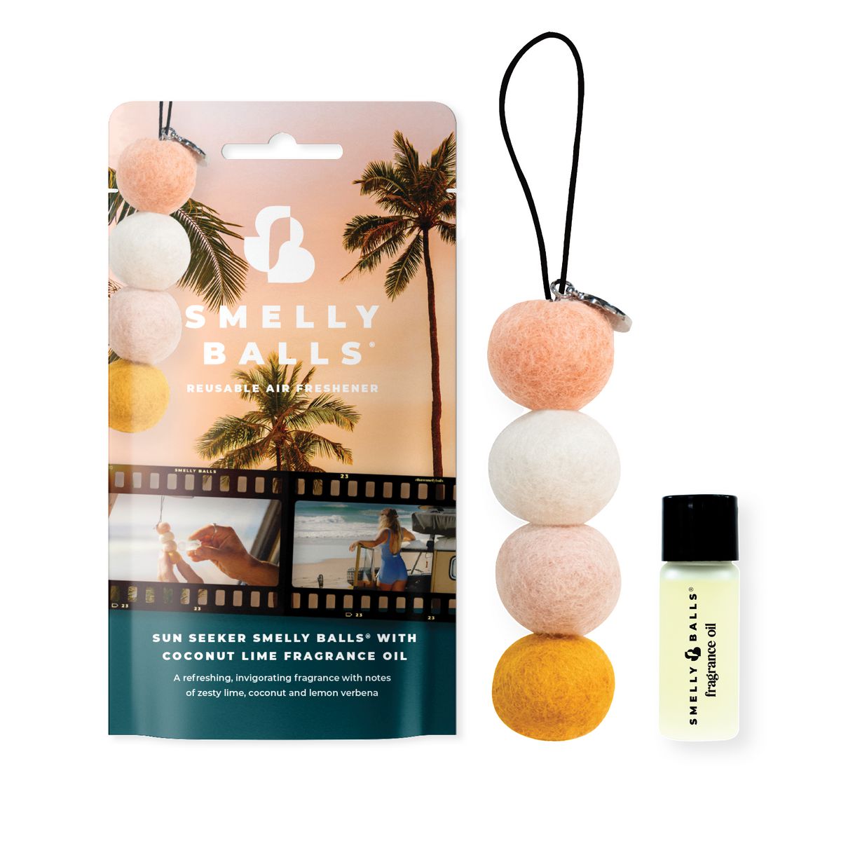 Smellyballs Sun Seeker - Coconut Lime 5Ml Set - Pouch ARSBSSSDT