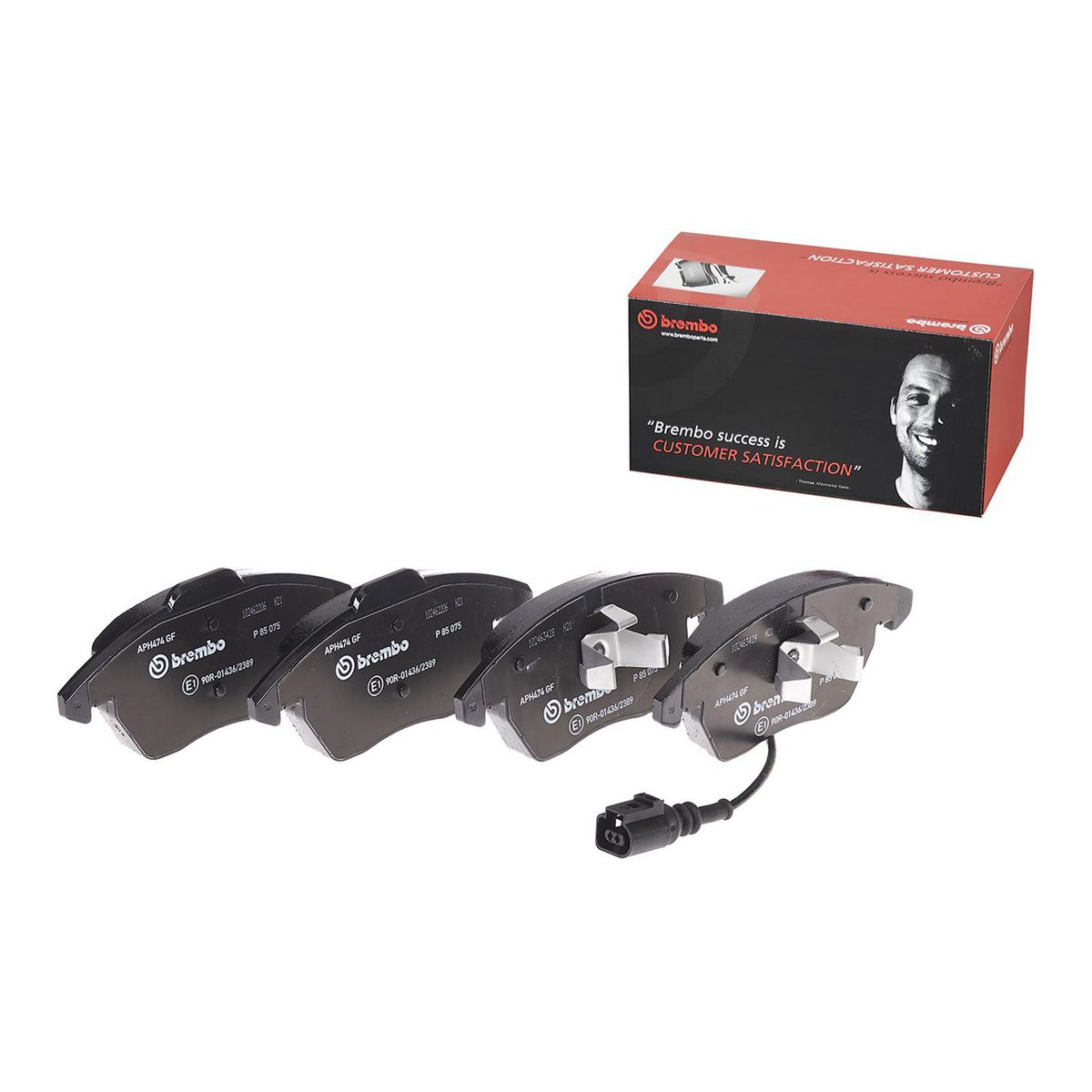 Brembo Brake Pad Front Set (Low-Met) P85075