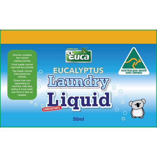 Euca Eucalyptus Laundromat Liquid  -Boxed pack 50ml 004B50