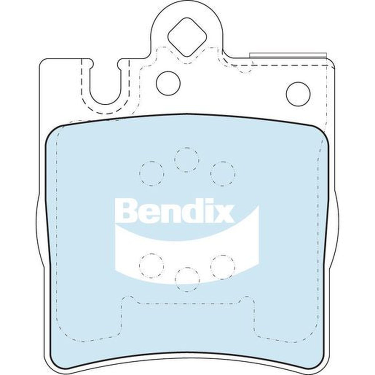 Bendix General CT Brake Pad Set Front DB1457 GCT