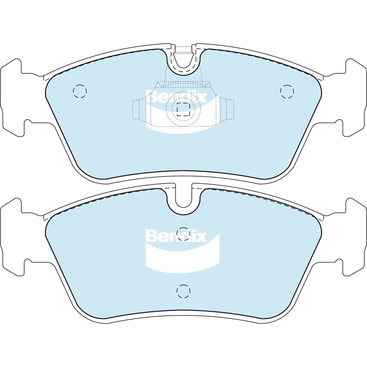 Bendix General CT Brake Pad Set Front DB1414 GCT