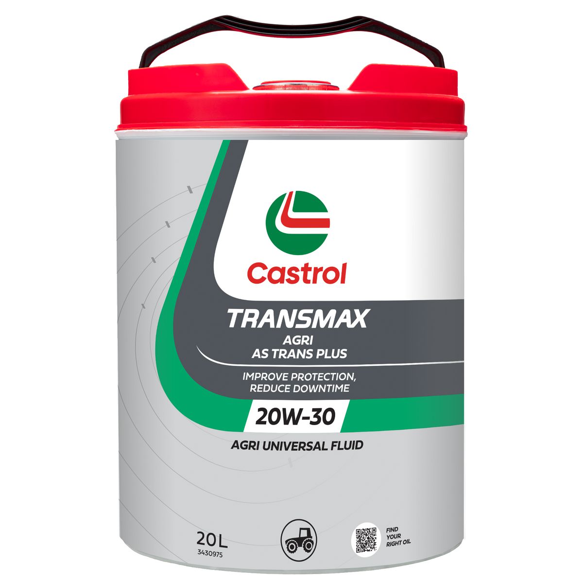 Castrol TRANSMAX AGRI AS Trans Plus 20W-30 Trans/Hydraulic Oil 20L 3430975