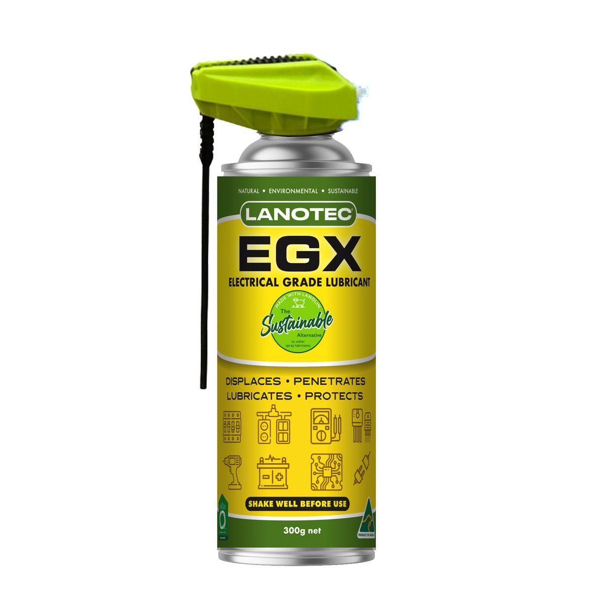 Lanotec Electrical Grade Lubricant- 300Gm Aerosol EGX\0300