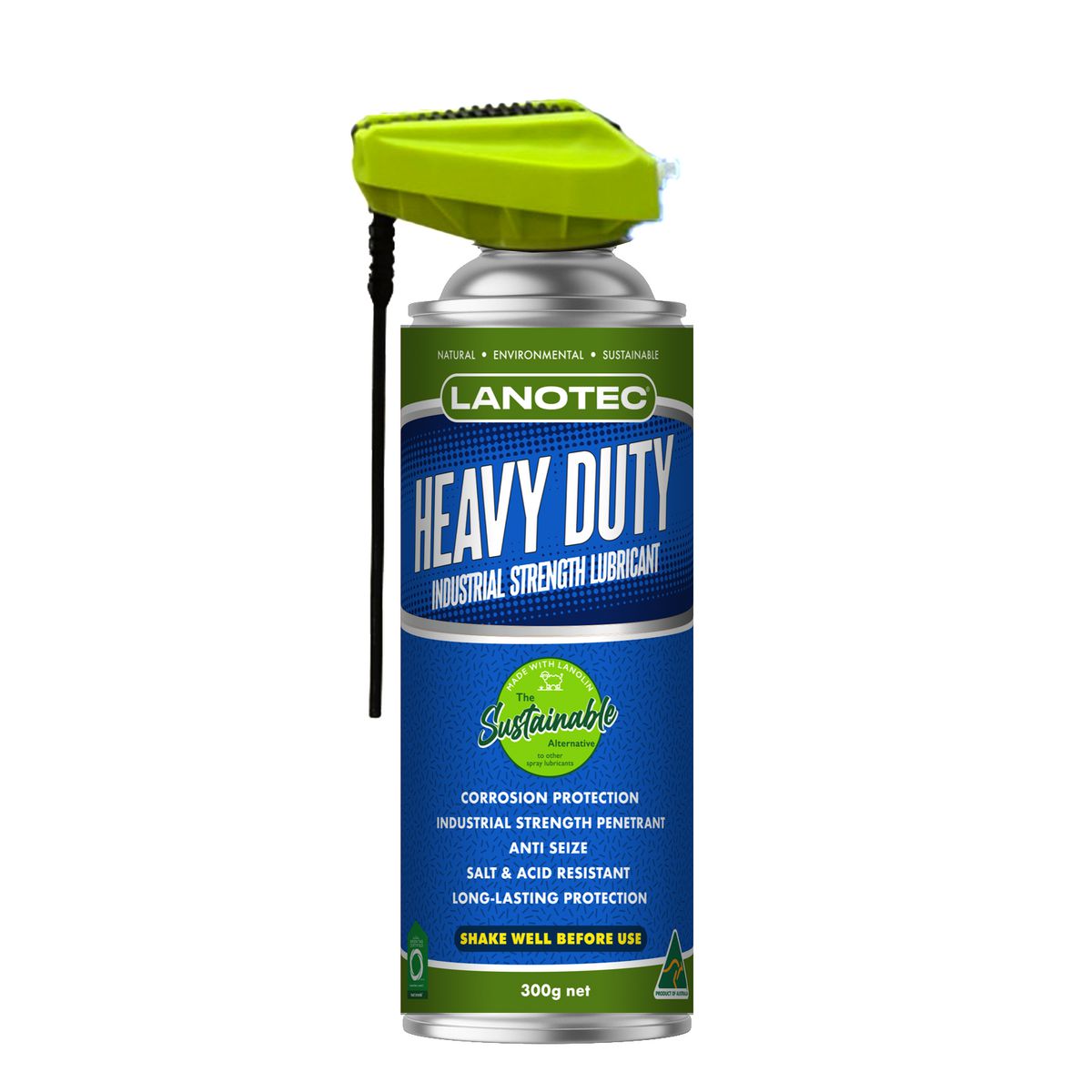 Lanotec Heavy Duty Industrial Strength Lubricant - 300g Aerosol
