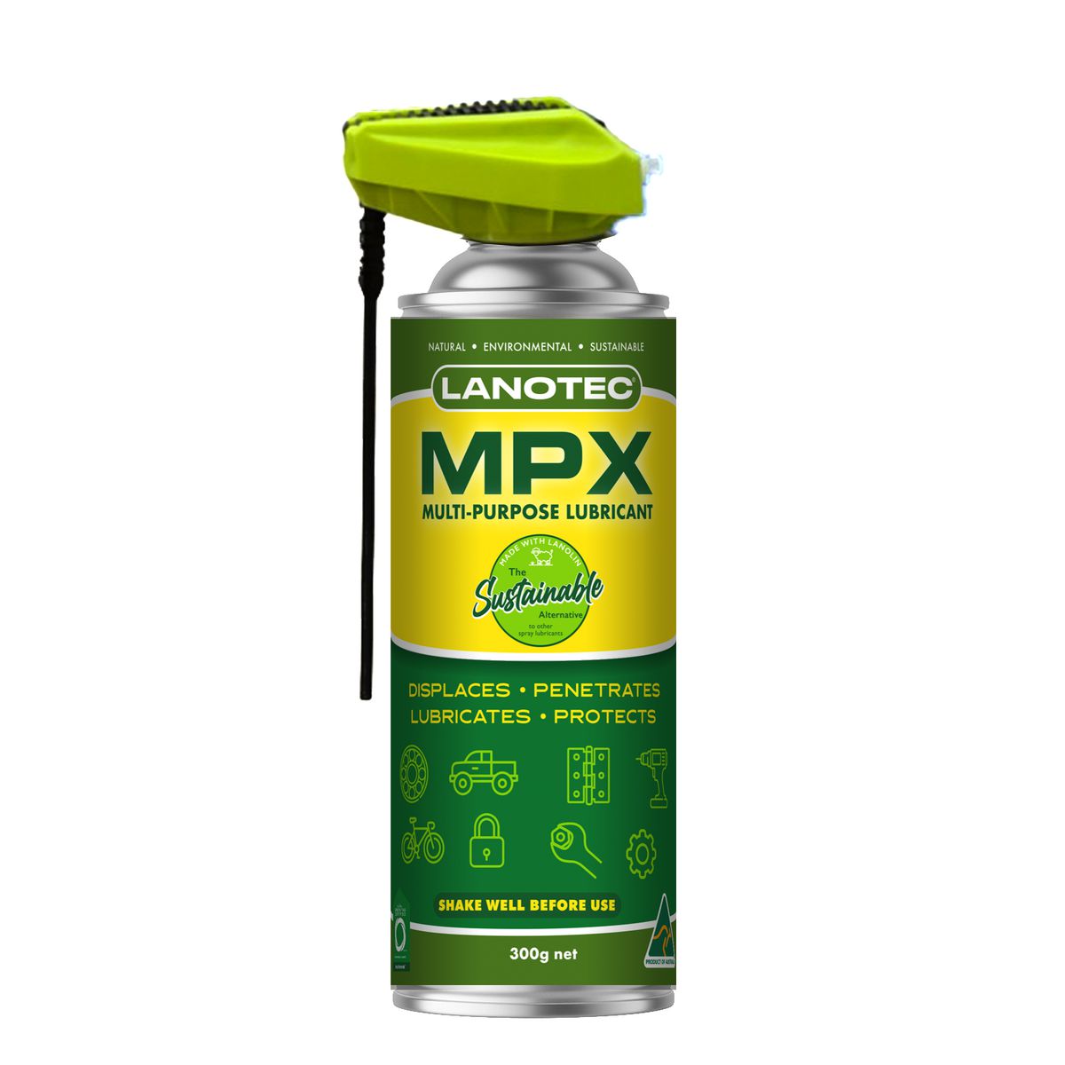 Lanotec MPX Multi-Purpose Lubricant/Penetrant - 300g Aerosol