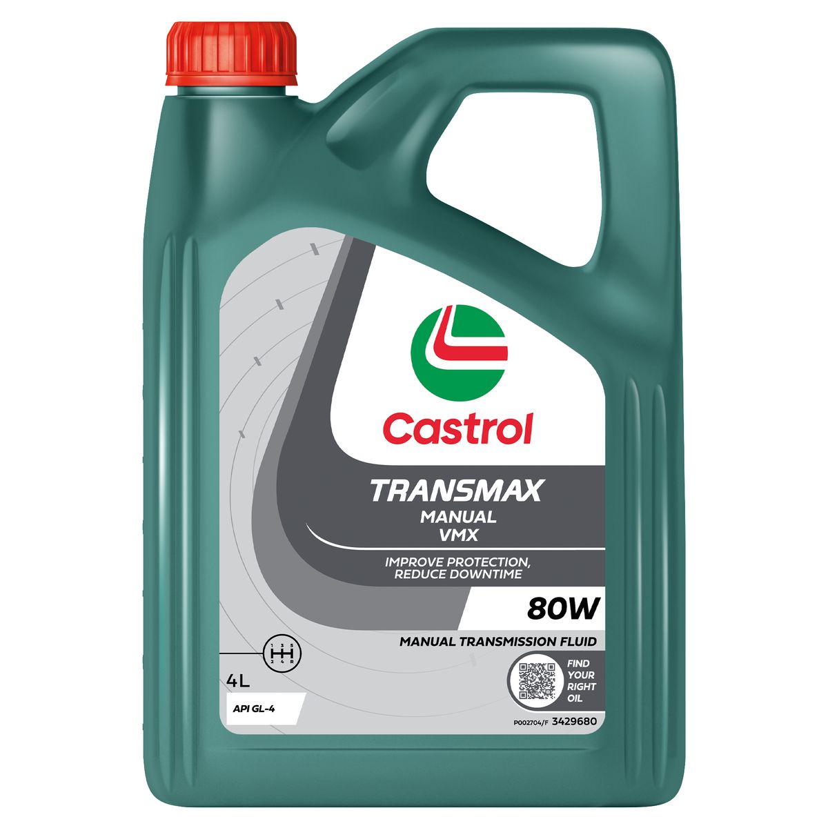 Castrol TRANSMAX Manual VMX 80W Transmission Fluid 4L 3429680