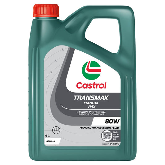 Castrol TRANSMAX Manual VMX 80W Transmission Fluid 4L 3429680