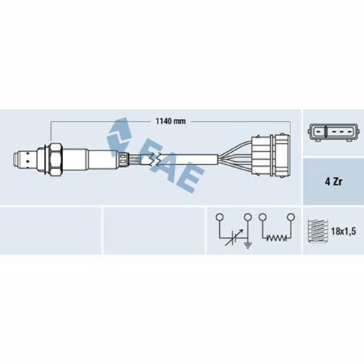 OEX Oxygen Sensor OES Europe OOS5196