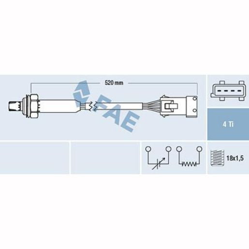 OEX Oxygen Sensor OES Europe OOS5195