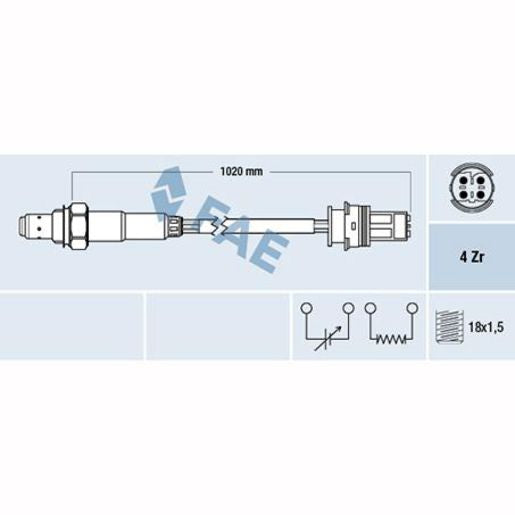 OEX Oxygen Sensor OES Europe OOS5126
