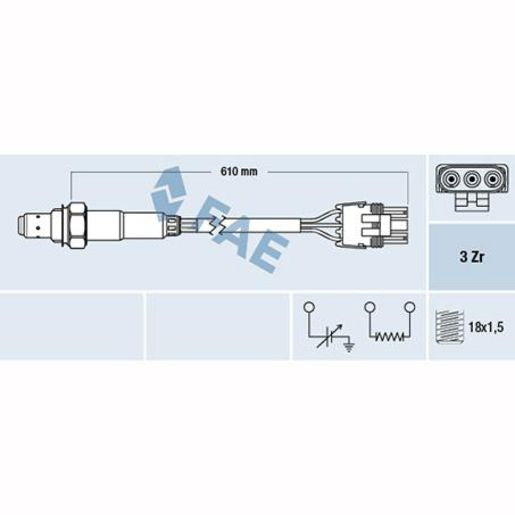 OEX Oxygen Sensor Delphi OOS5018
