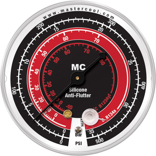 Mastercool Dual R134A & R1234Yf High Side Gauge 80mm TOX103M