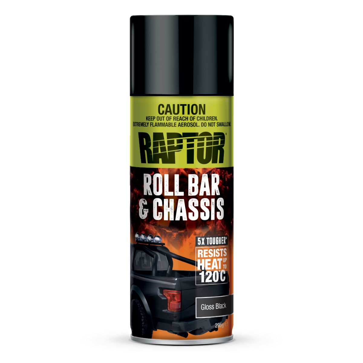 Raptor Roll Bar & Chassis Paint Gloss Black 295G RRBGB/AL