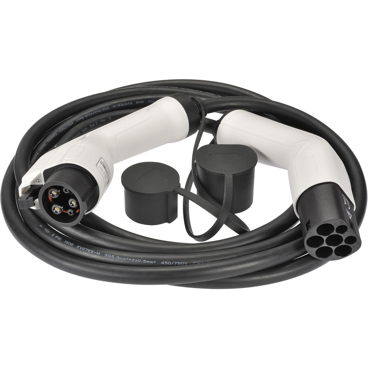 Projecta 5M EV Cable Type 2 In To Type 1 Single Phase 32A EVCBT2T1