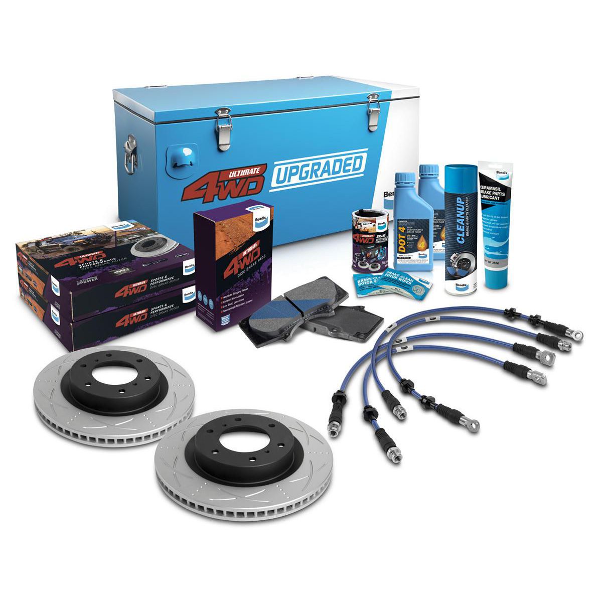 Bendix Ultimate 4x4 Brake Upgrade Kit Front U4WD-BUK81