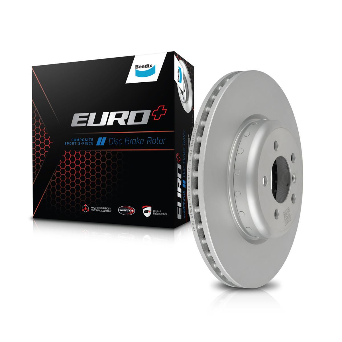 Bendix EURO+ Brake Rotor Pair 370mm Front BR9669 EURO+