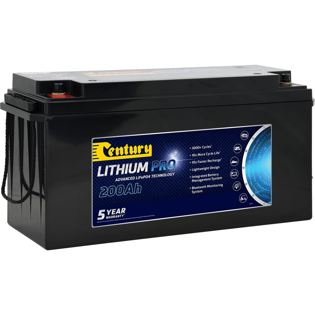 Century Lithium PRO 200Ah 12V Deep Cycle Battery C12-200XLI