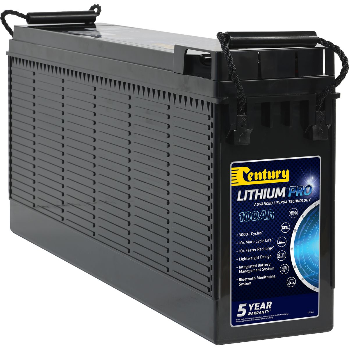 Century Lithium PRO Slimline 100Ah 12V Deep Cycle Battery C12-100XSLI