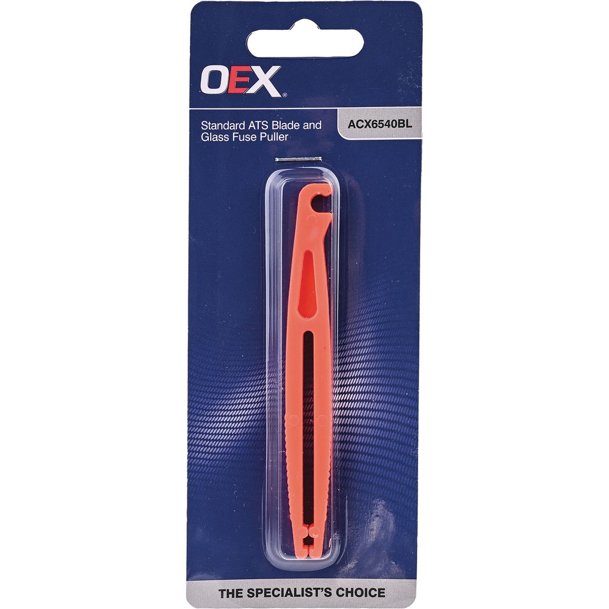 OEX Standard Blade And Glass Fuse Puller - Single Blister ACX6540BL