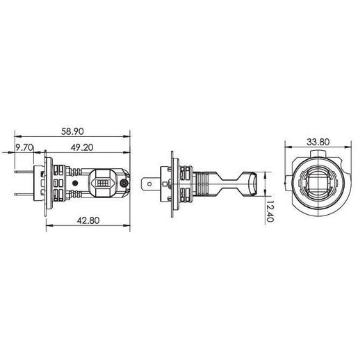 Narva Surefit Hb3 (9005) LED Headlight Globes Gen Ii 18435