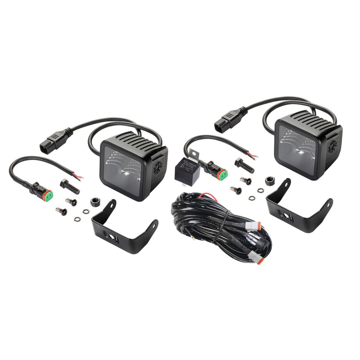 Hella Black Magic LED Cube Light Kit Flood Beam 12V/24V 1FA 358 176-811