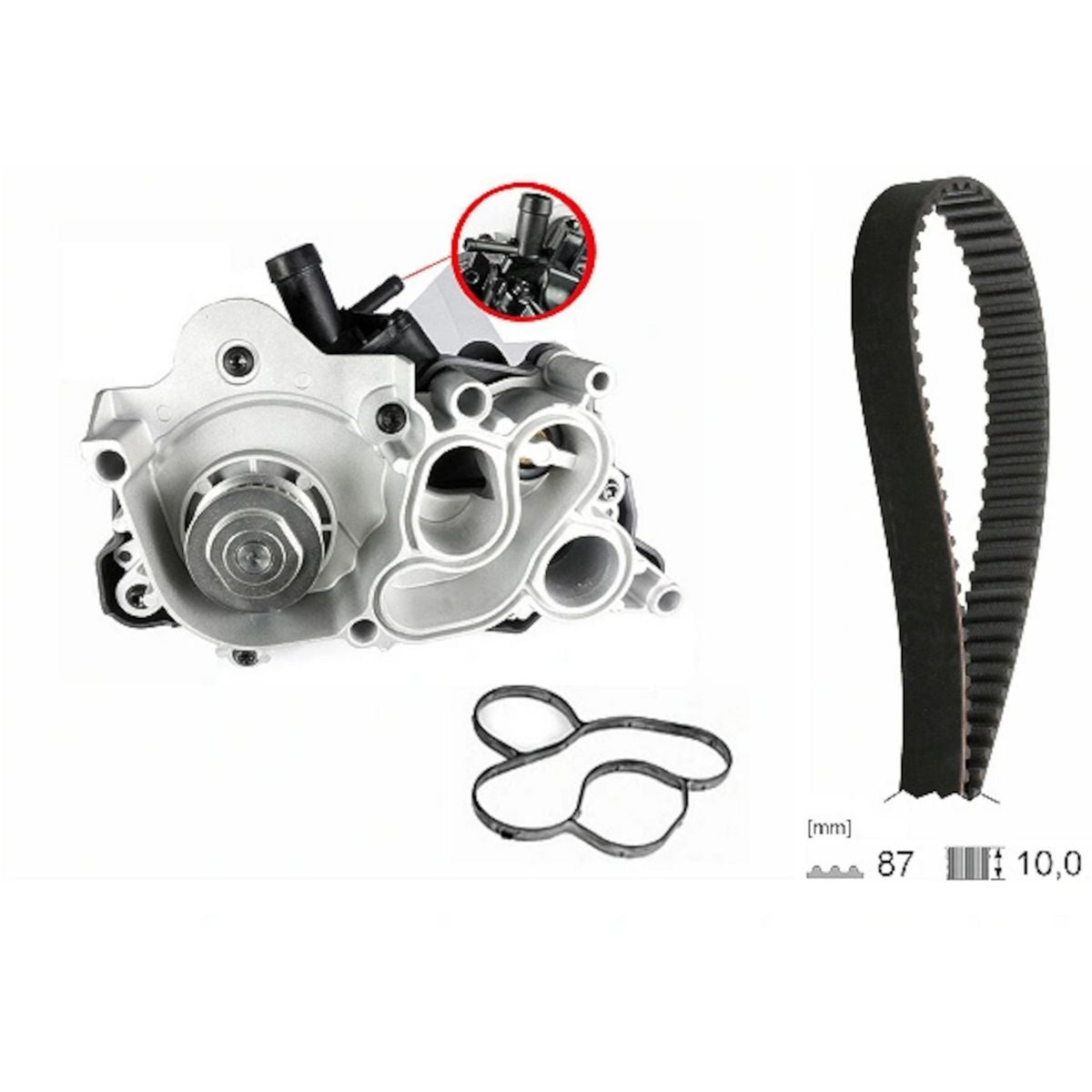 INA Water Pump & Timing Belt Kit 530 0742 30