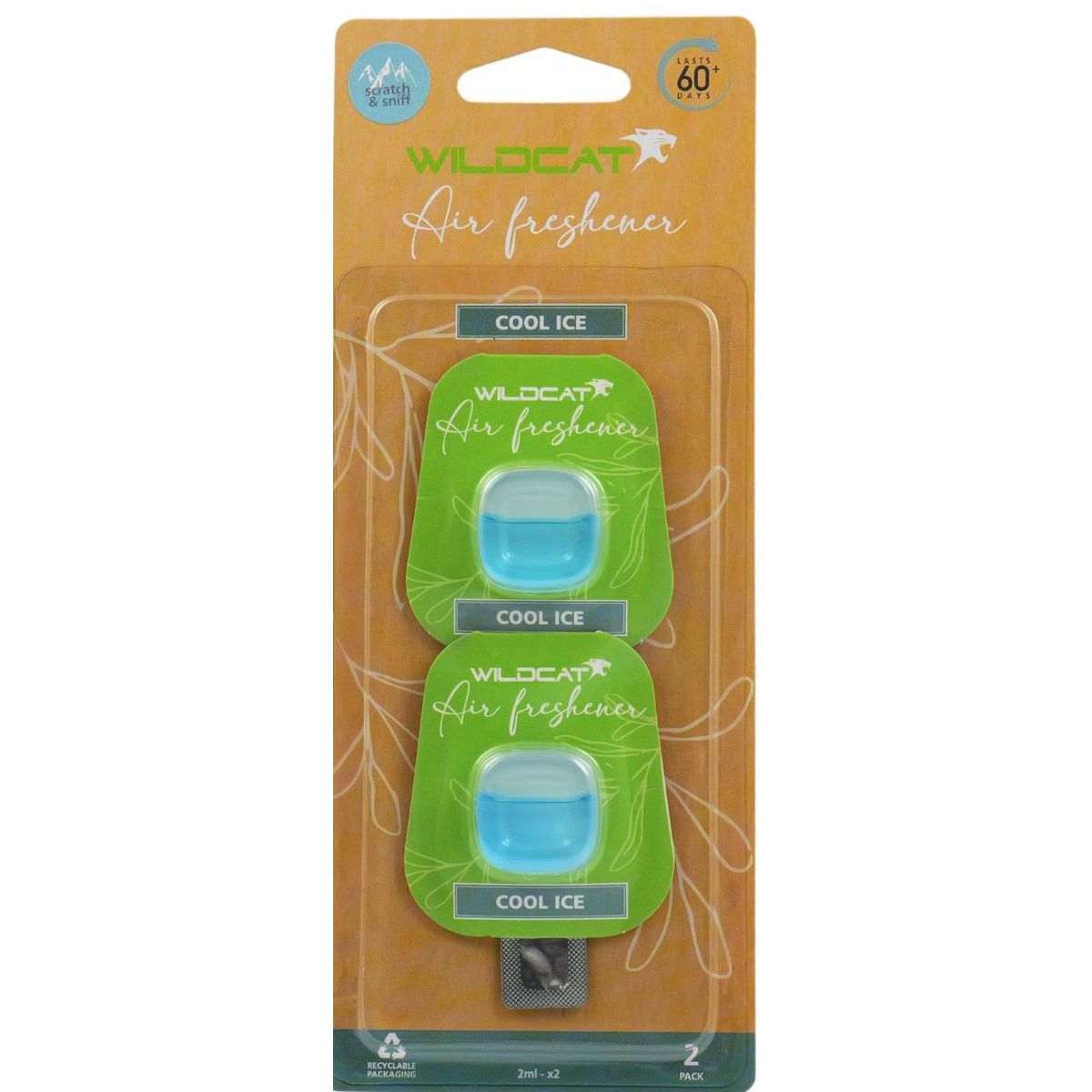 Wildcat Vent Air Freshener Cool Ice 2 Pack 52 ECV008