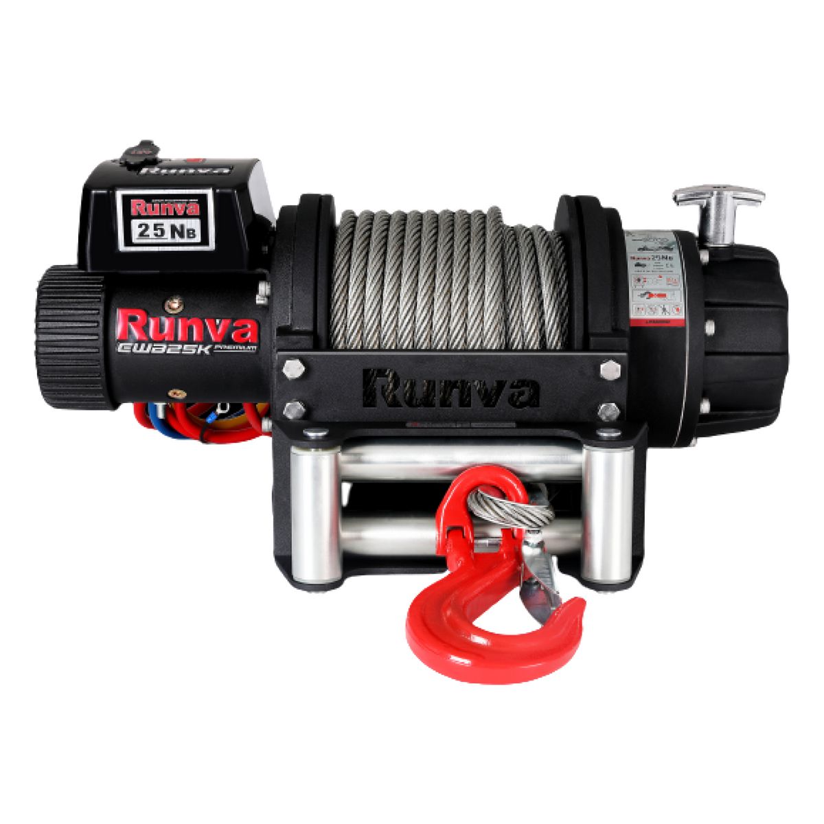 Runva EWB25000 Premium Winch 12V W/Steel Cable EWB2500012VS