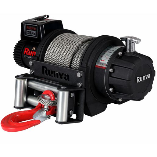 Runva EWB25000 Premium Winch 12V W/Steel Cable EWB2500012VS
