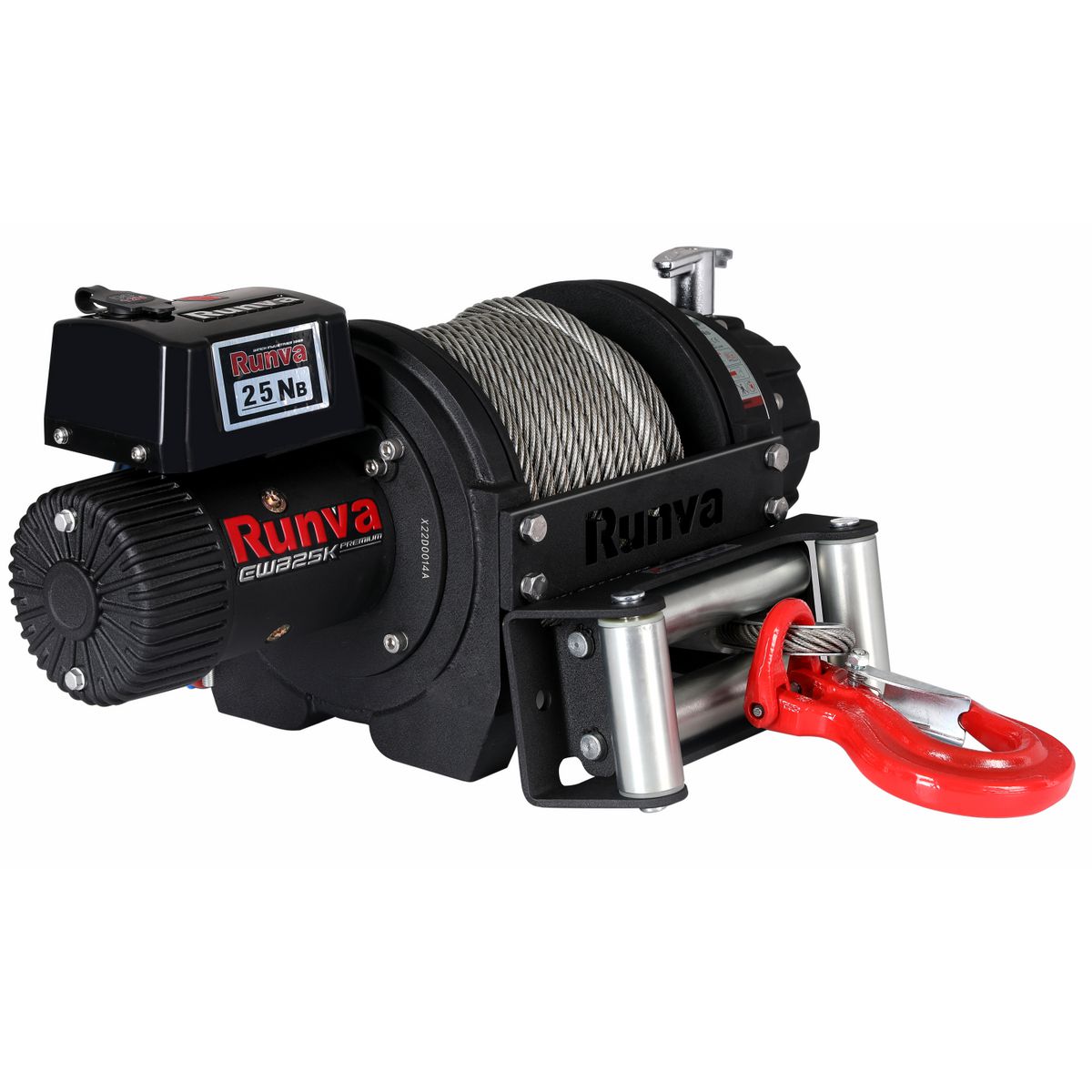 Runva EWB25000 Premium Winch 12V W/Steel Cable EWB2500012VS