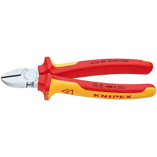 KNIPEX 1000V Diagonal Cutter 180Mm 7006180SB