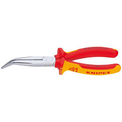 KNIPEX 1000V Snipe Nose Bent Pliers 200Mm 2626200SB
