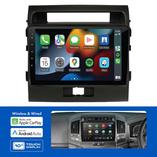 Aerpro 10In Multimedia Receiver To Suit Toyota Landcruiser 200 Series (2007-2011) - No Swc AMTO41