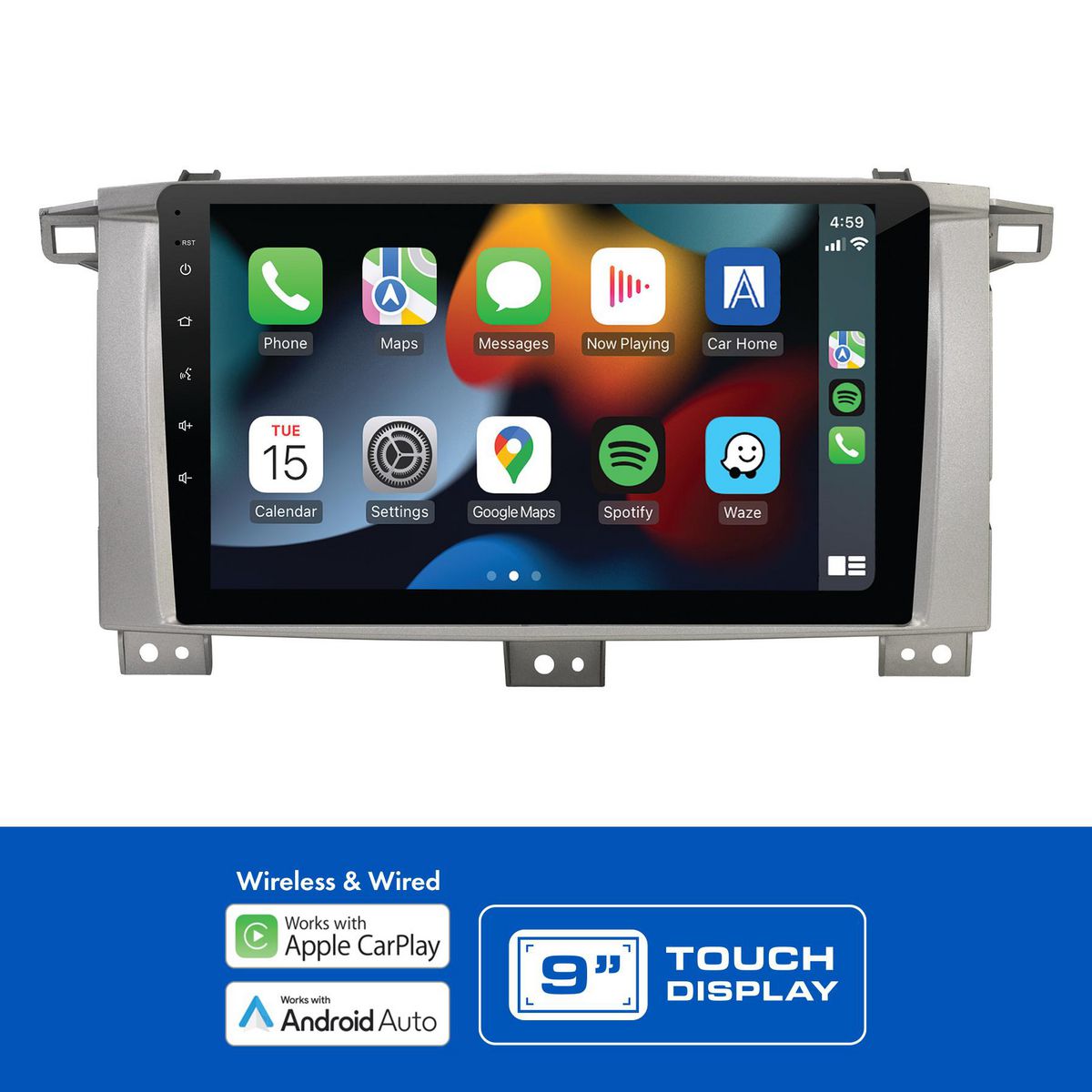 Aerpro 9In Multimedia Receiver To Suit Toyota Landcruiser 100 Series (2003-2007) AMTO40