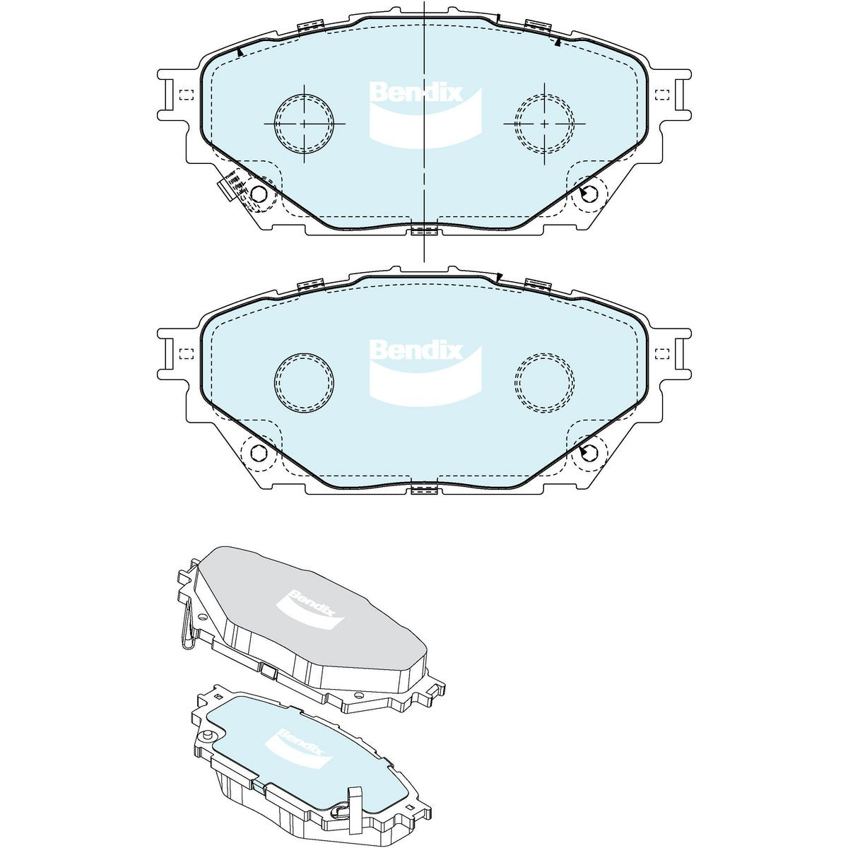 Protrans Brake Pad Set CVP2423 PTHD
